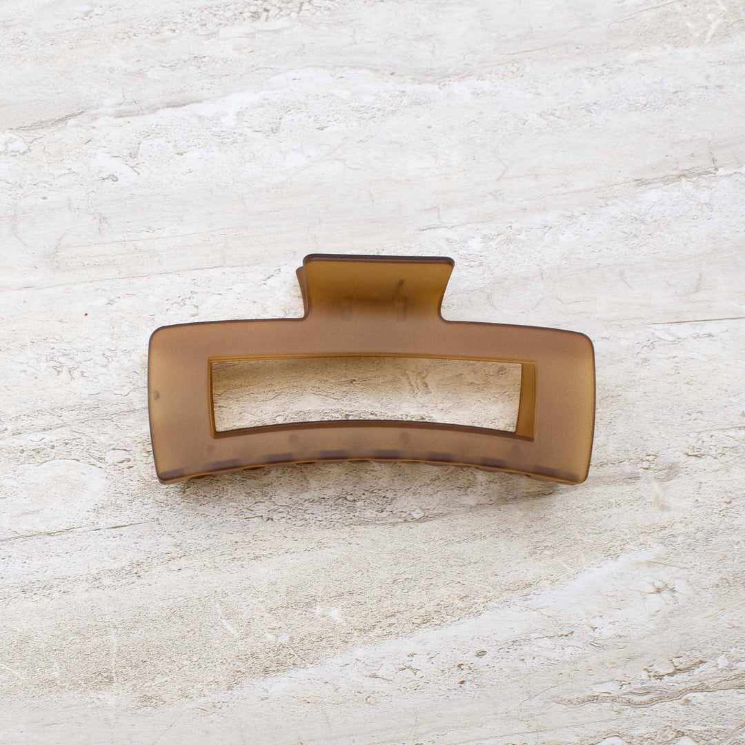 Tiepology | Jumbo Size 5 Inch Solid Long Square  Hair Clip
