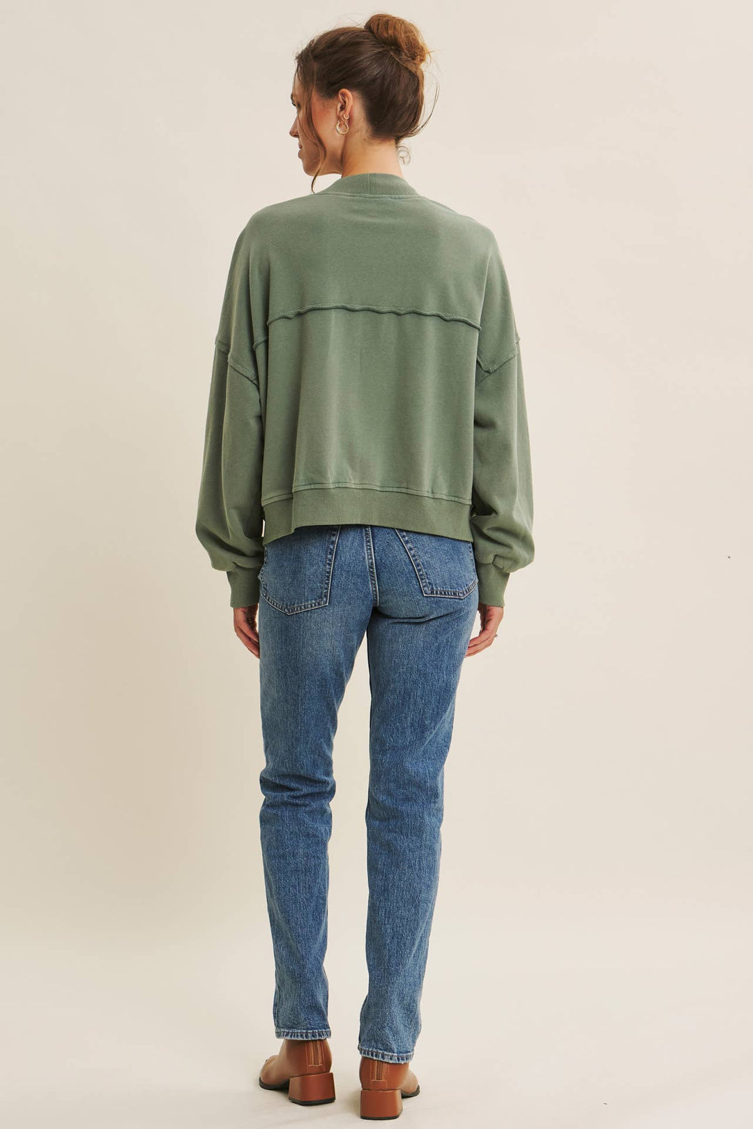 In february | Mineral Washed French Terry Cardigan