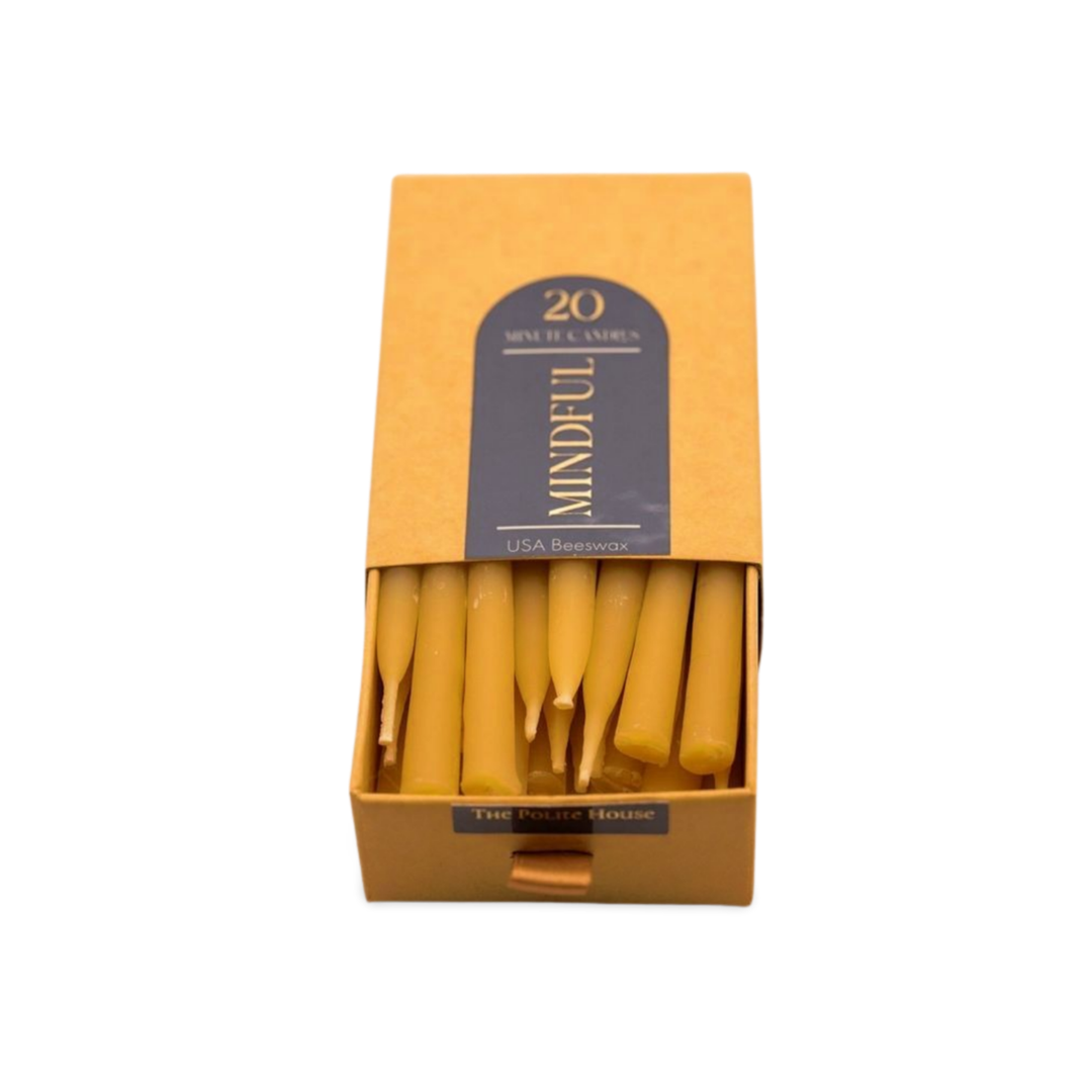 The Polite House | 20-Minute Beeswax Candles: Refill Box