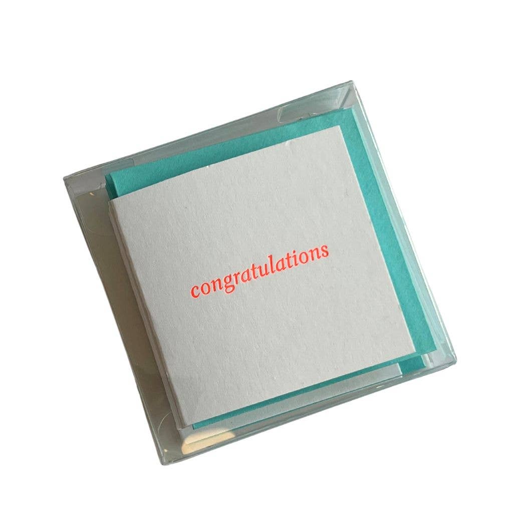 Ladyfingers Letterpress | Happy Birthday Text Tiny Card