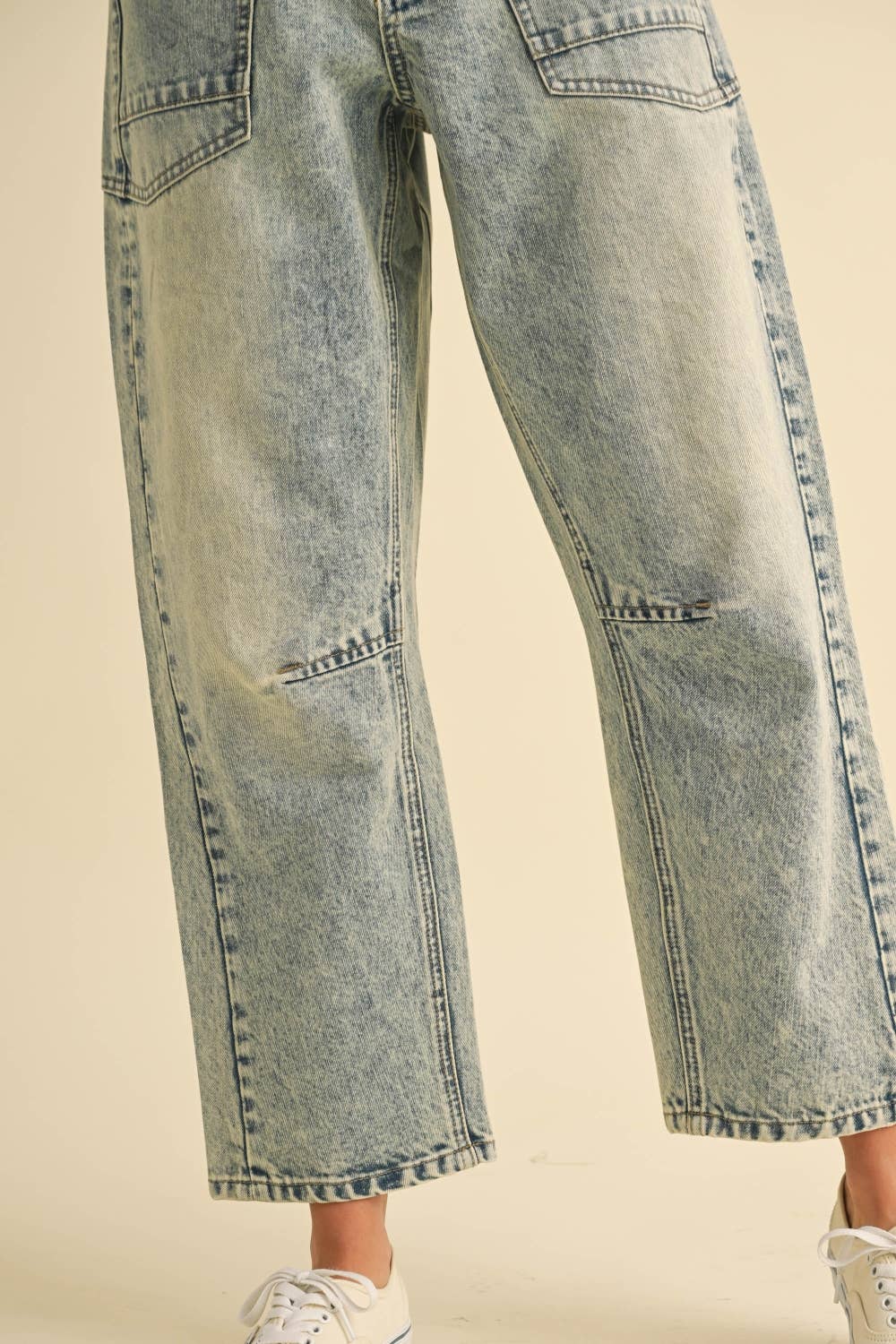 Miou Muse | Washed Denim Pants