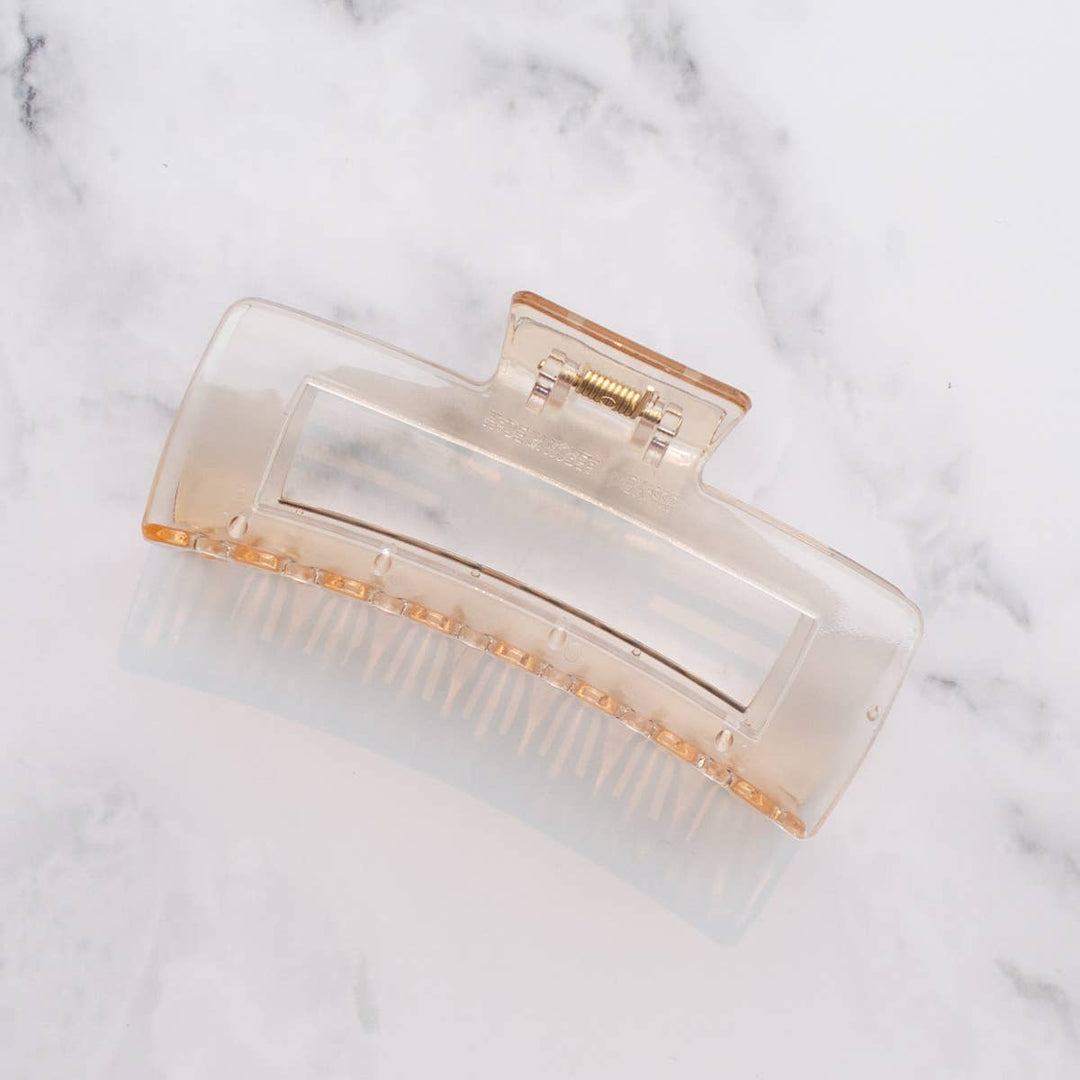 Tiepology | Jumbo Size 5 Inch Solid Long Square  Hair Clip