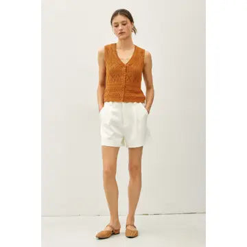 Be Cool | Crochet knit sweater vest