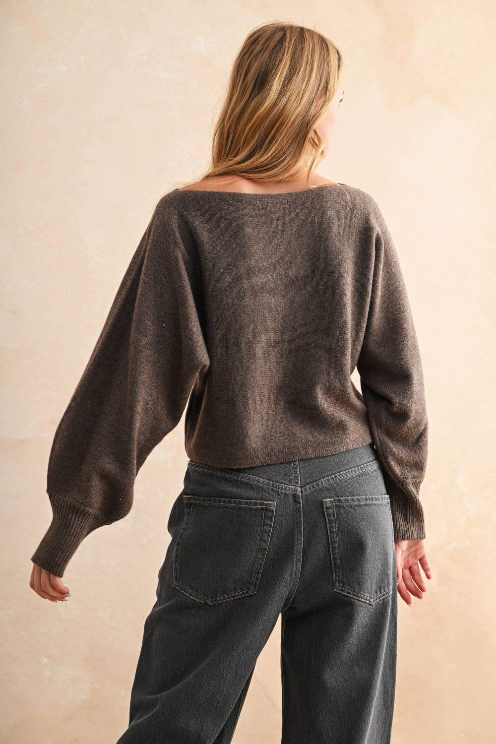 Miou Muse | Boat Neck Sweater