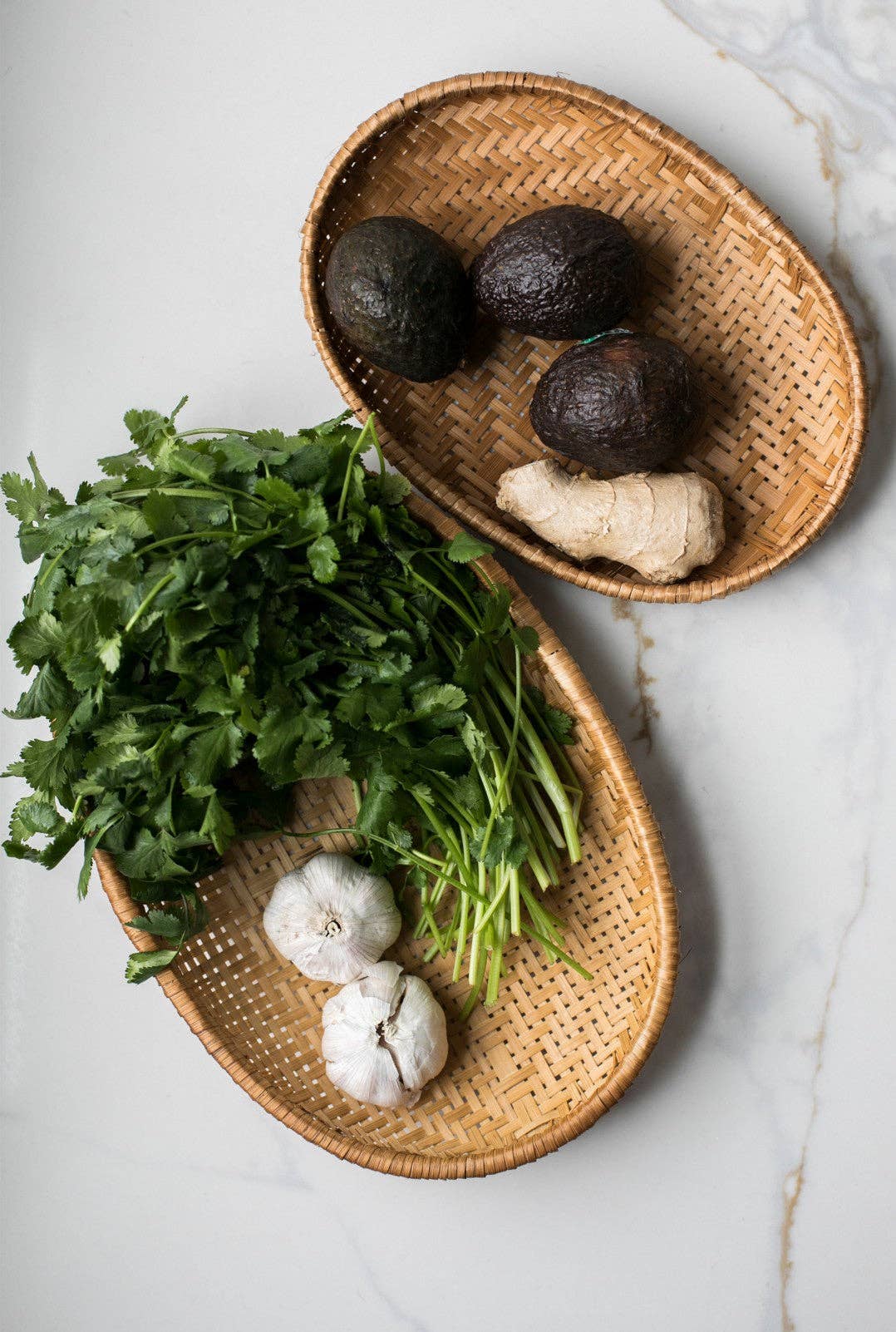 Fodery | Smoked Bamboo Woven Basket Tray