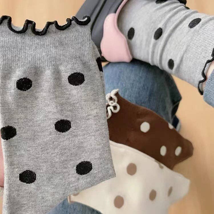 Sweetkama | Ladies Everyday Polka Dot Knit Socks