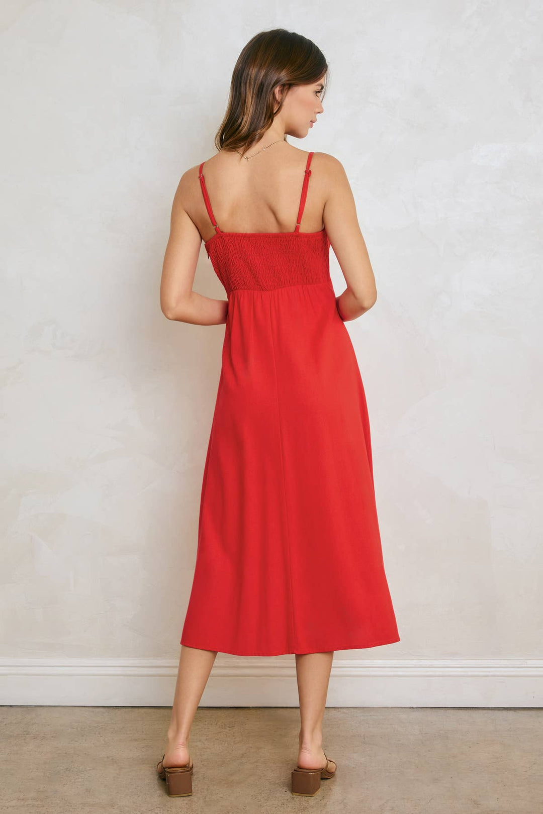 Dress Forum | Heaven Sent Button Front Midi Dress