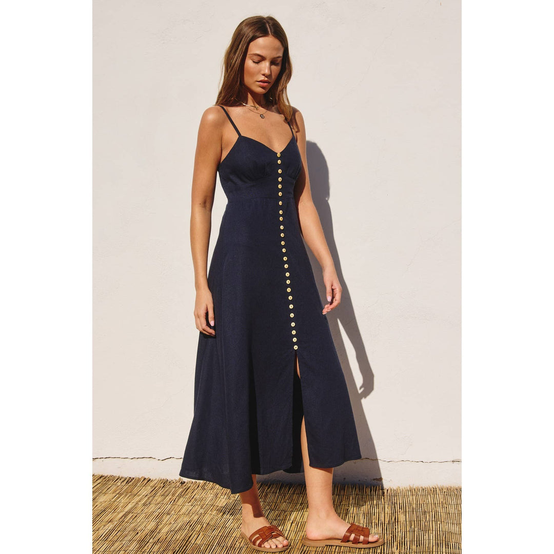 Dress Forum | Heaven Sent Button Front Midi Dress