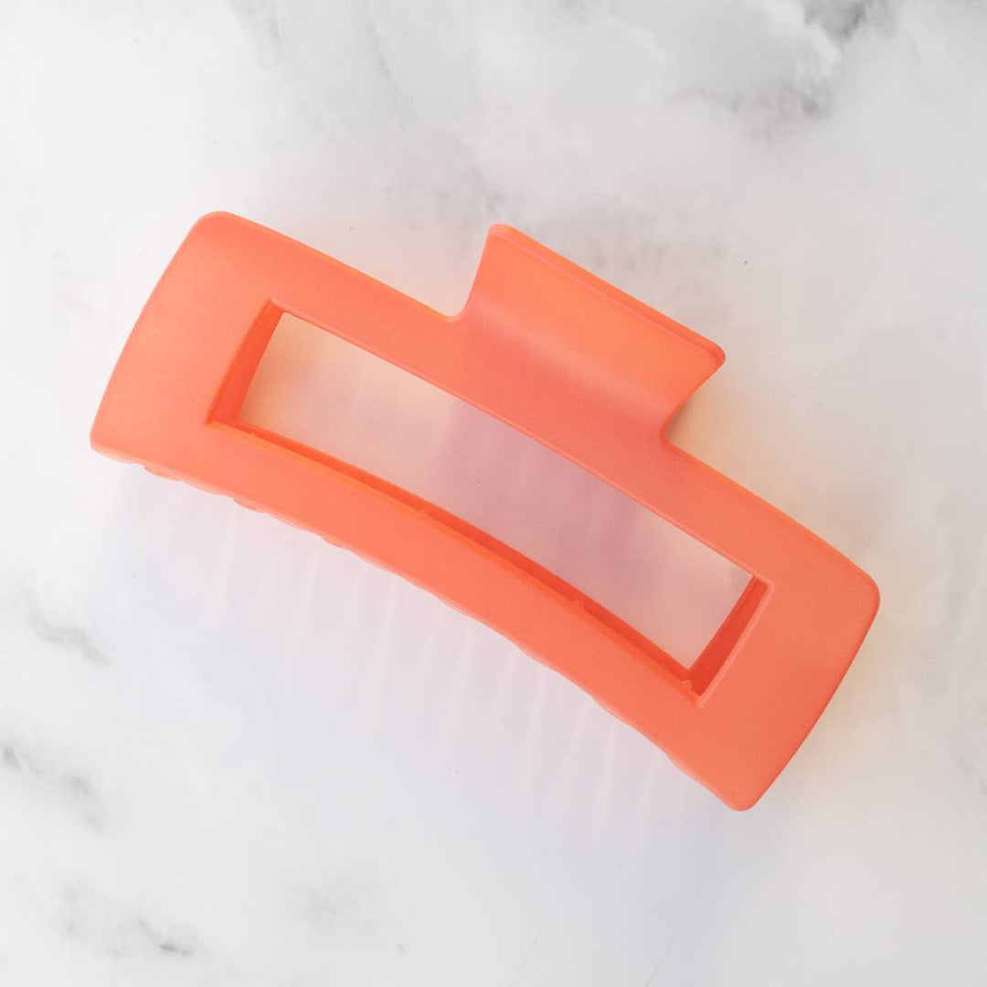 Tiepology | Jumbo Size 5 Inch Solid Long Square  Hair Clip