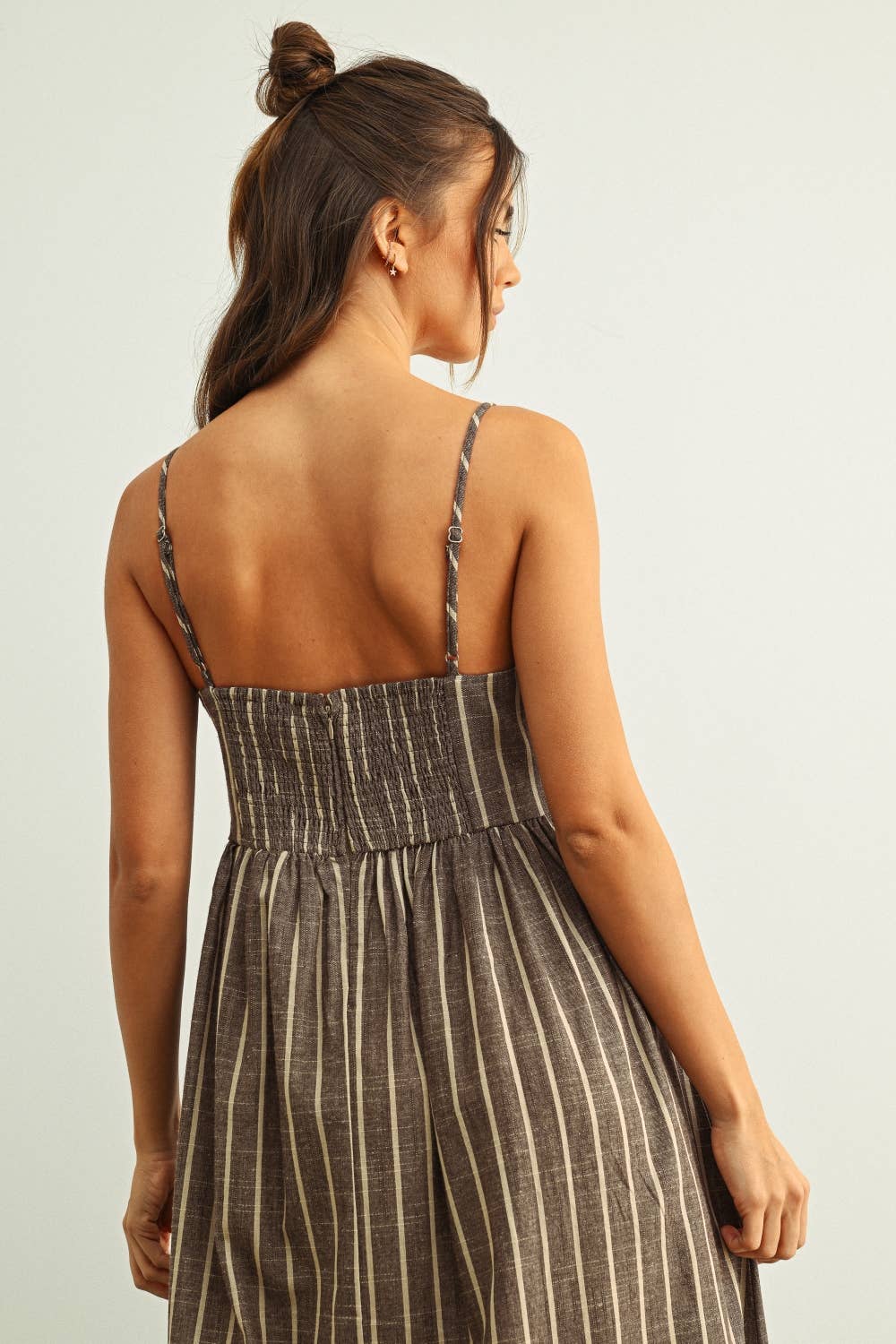 Miou Muse | Stripe Pattern Long Dress