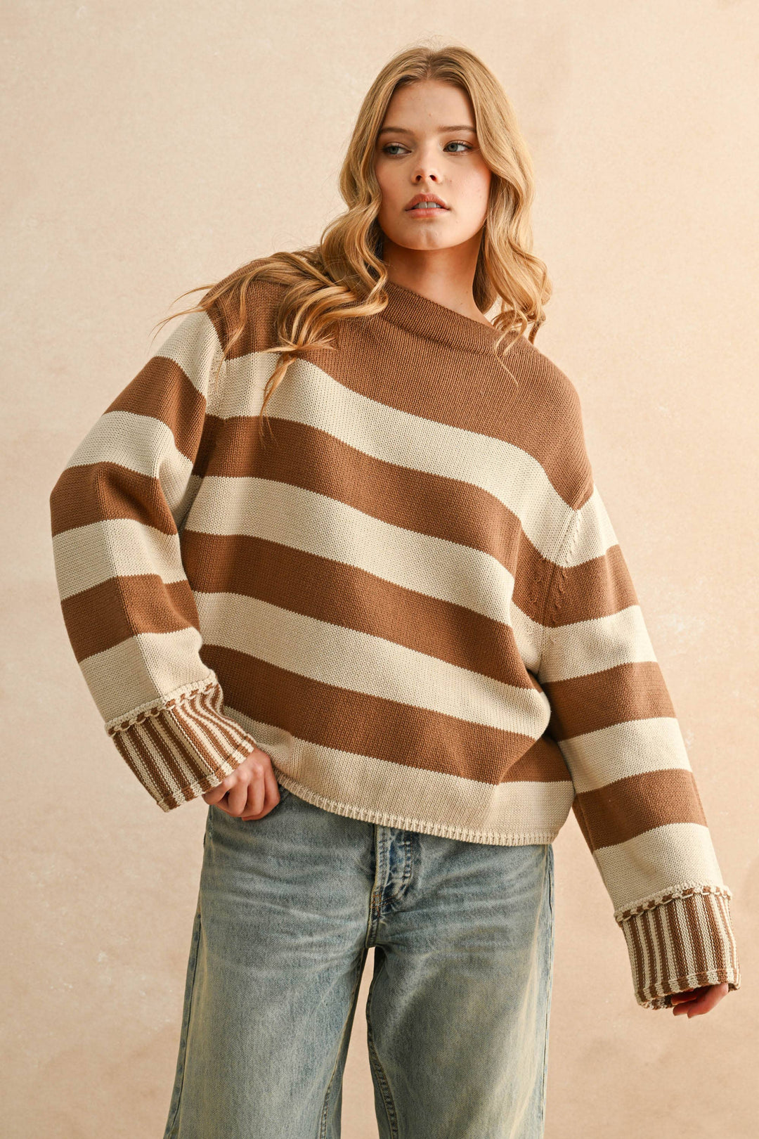 Miou Muse | Striped Sweater