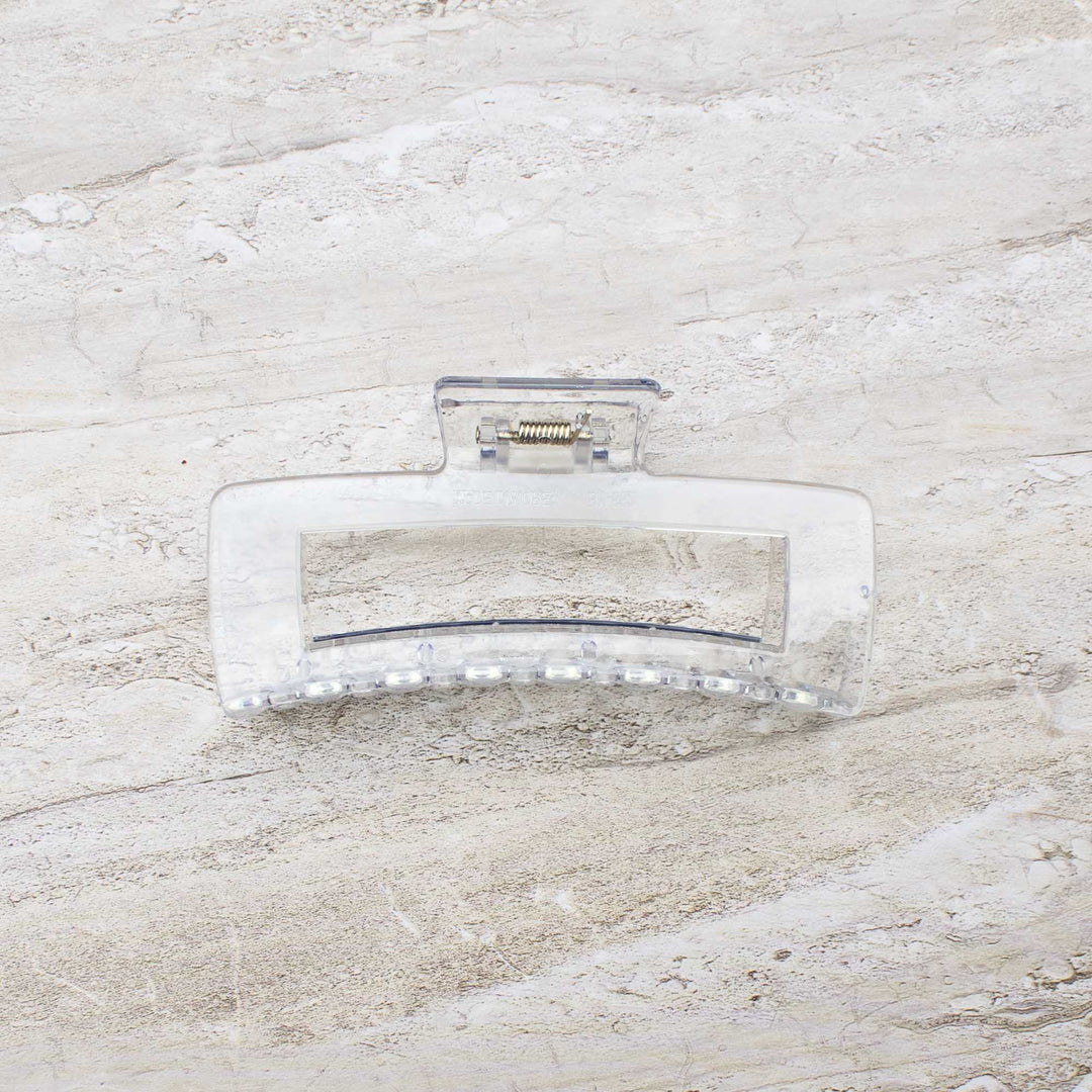 Tiepology | Jumbo Size 5 Inch Solid Long Square  Hair Clip