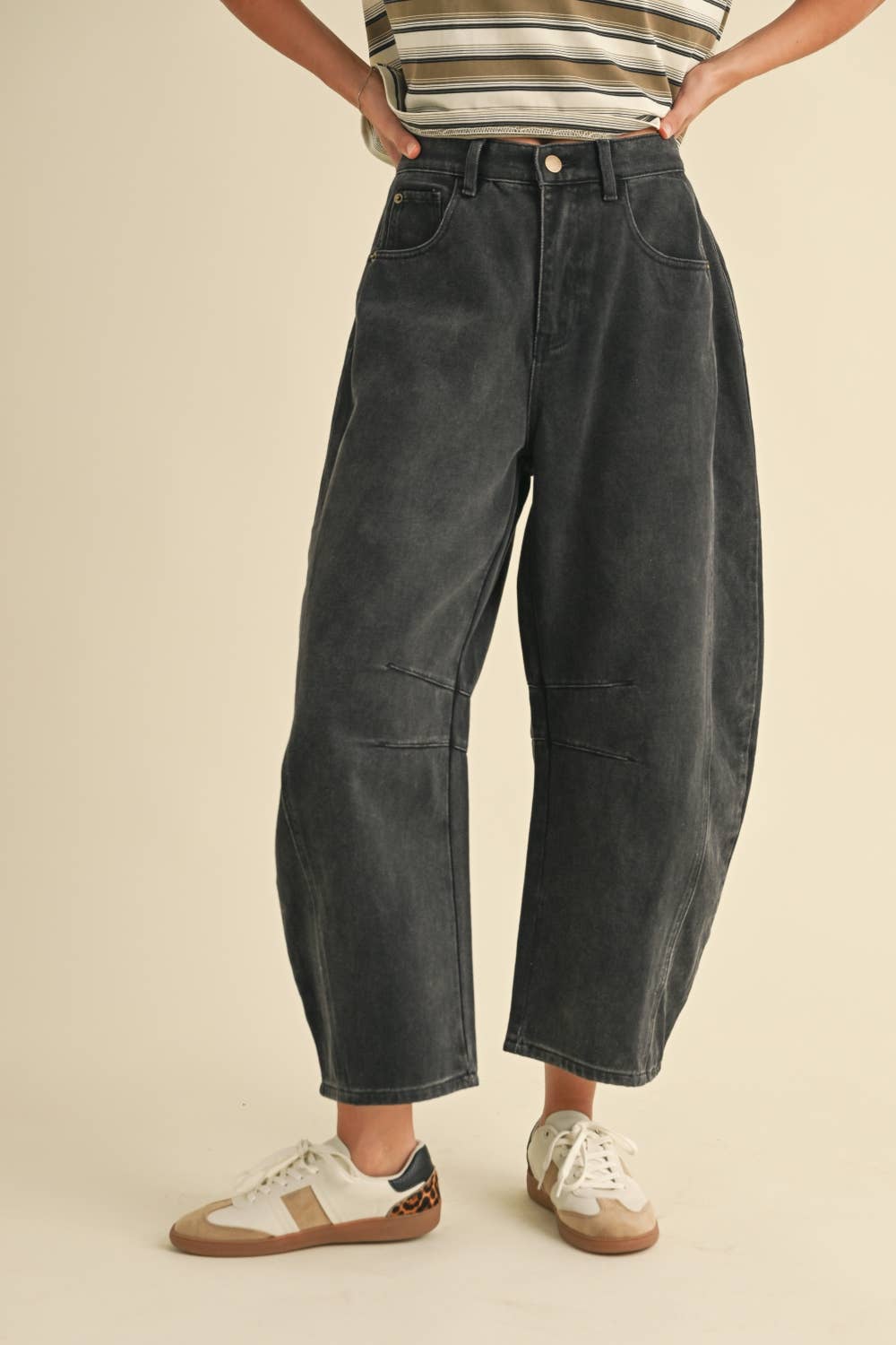 Miou Muse | Barrel Cotton Pants