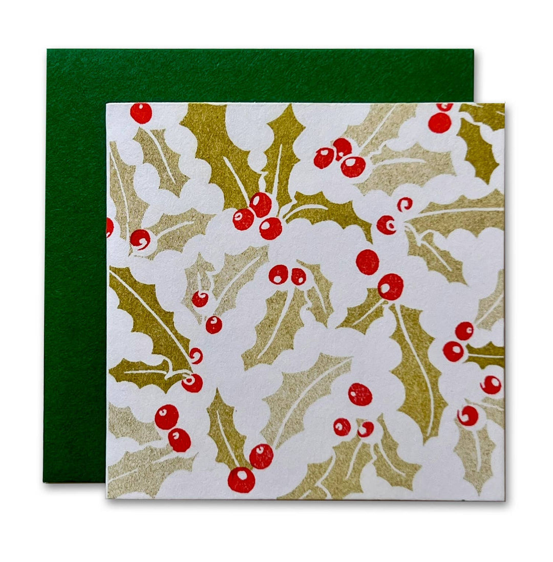 Ladyfingers Letterpress | Holly Risograph Tiny Card