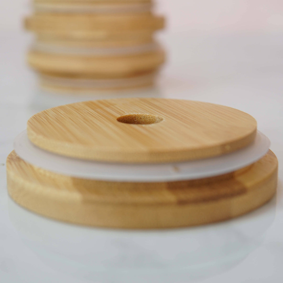 Forest Cove Home | Wide Mouth 86mm Bamboo Top Lids