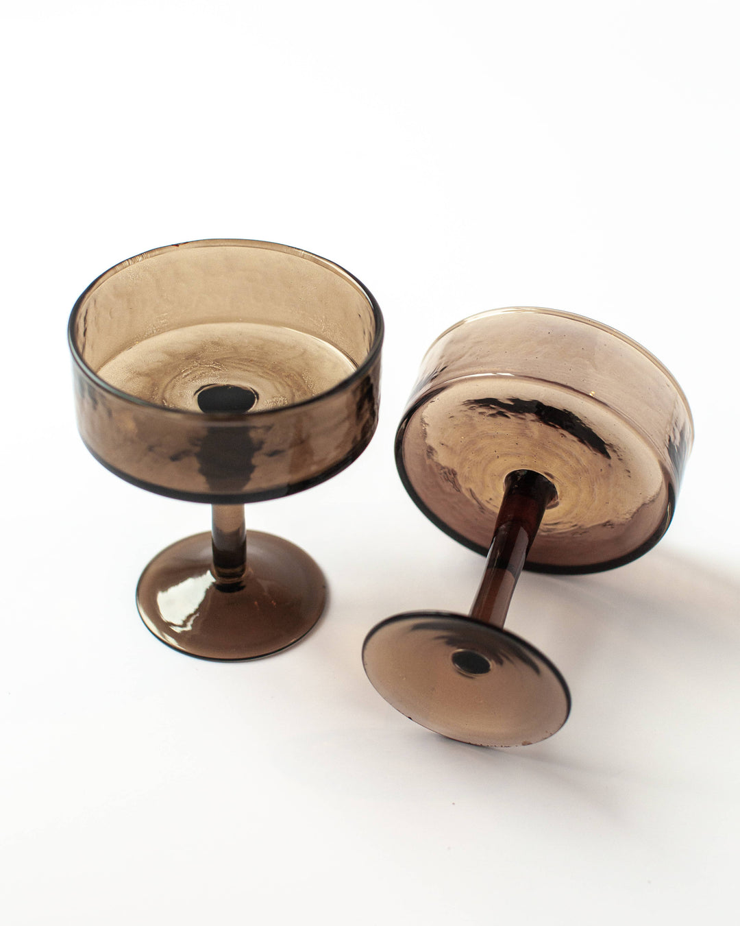 Creative Women | Handblown Hammered Coupe Cocktail Glass Pair