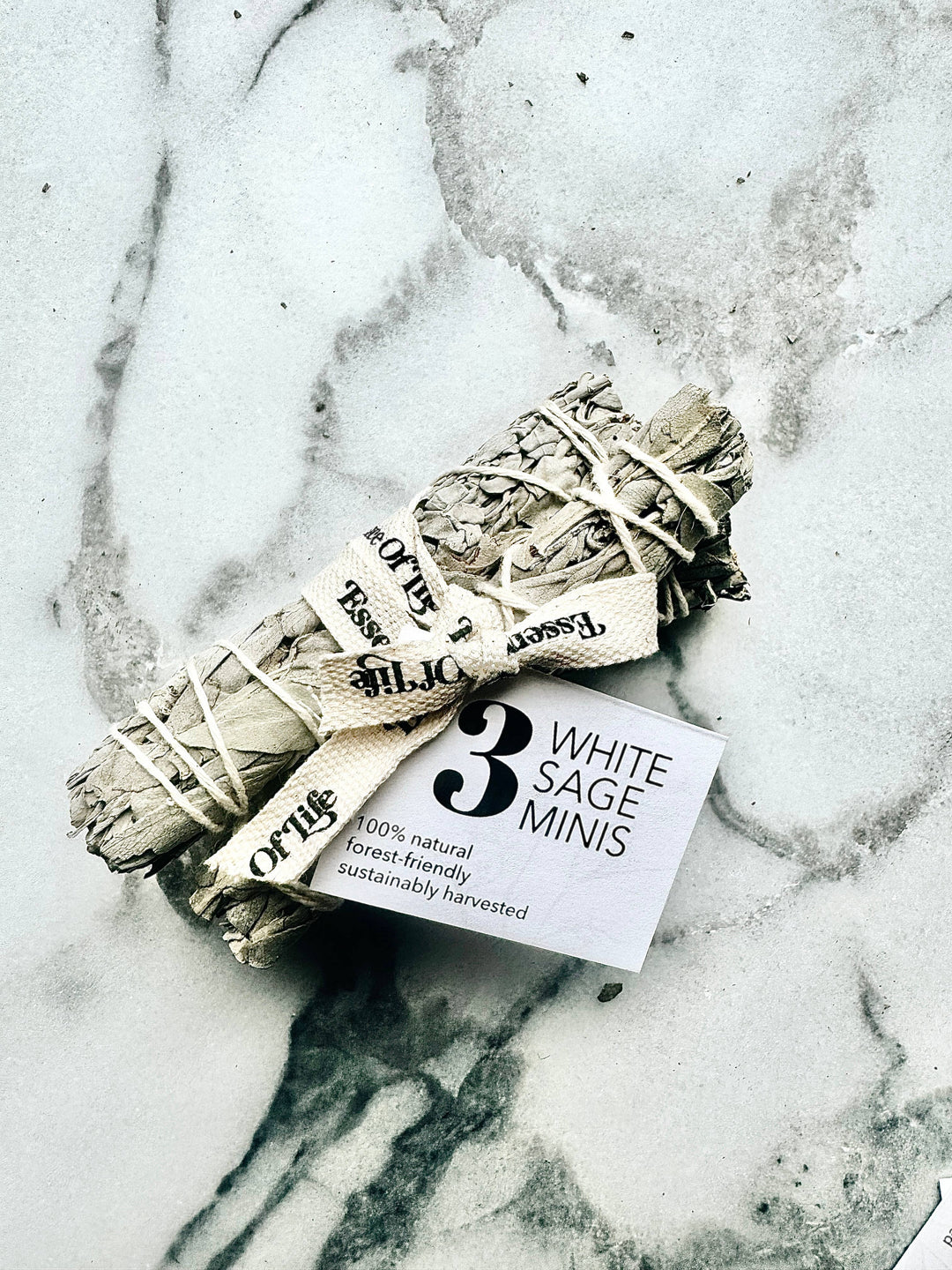 Essence Of Life | Forest-friendly White Sage minis, (set of 3)