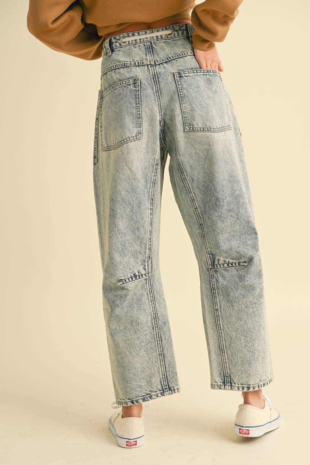 Miou Muse | Washed Denim Pants