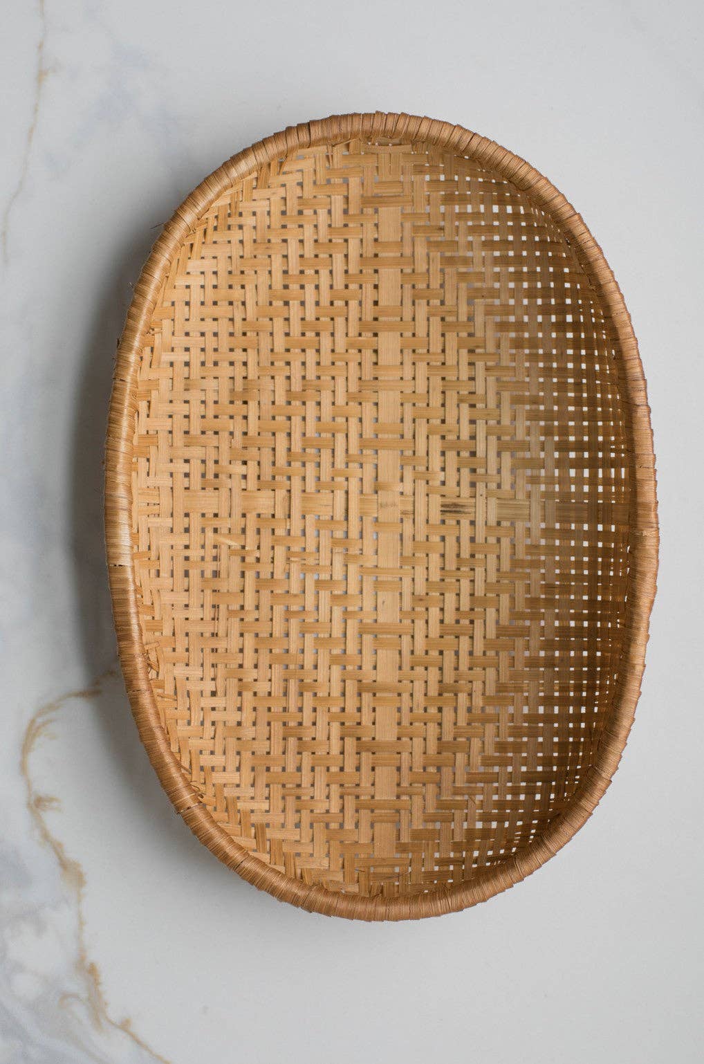 Fodery | Smoked Bamboo Woven Basket Tray