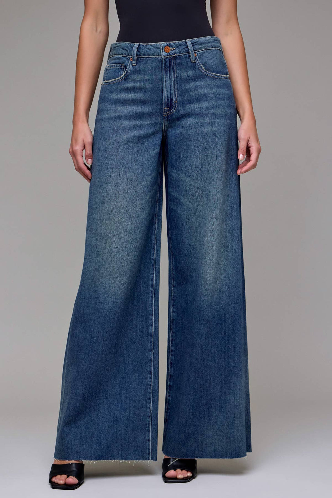 Hidden Jeans | Medium Vintage Clean Super Soft High Rise Super Wide Leg