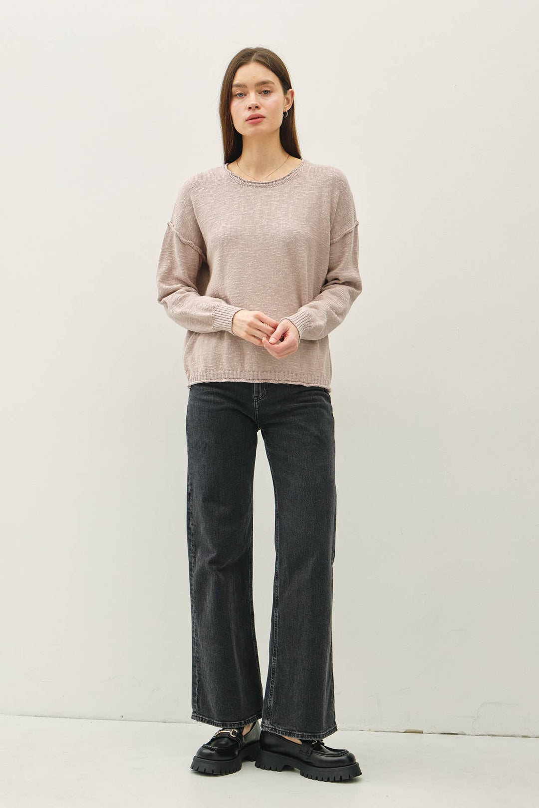 Be Cool | Drop Shoulder Pullover Sweater