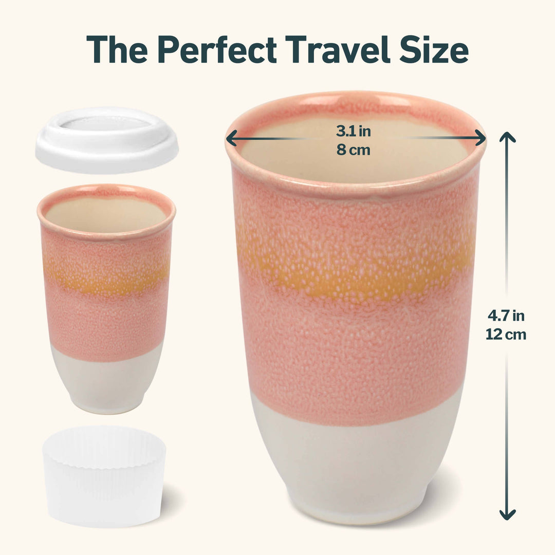 Nova Ceramics |  12oz Ceramic Travel Mug – Reusable & Stylish