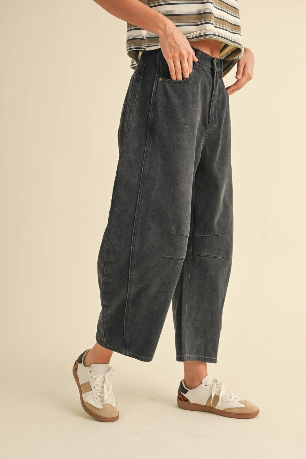 Miou Muse | Barrel Cotton Pants