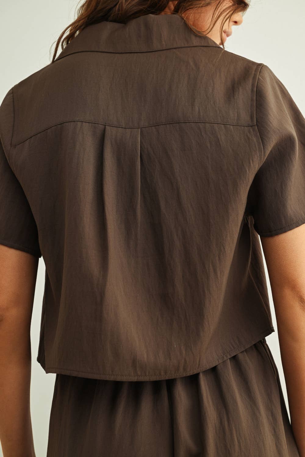 Miou Muse | Soft Rayon Button Front top