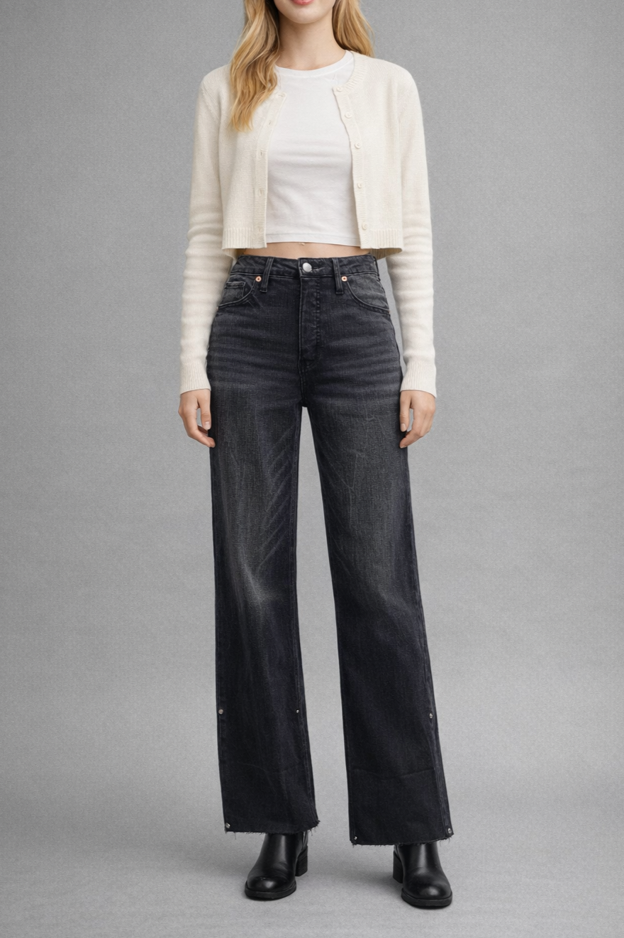 Artemis Vintage | High Rise A Line Jeans