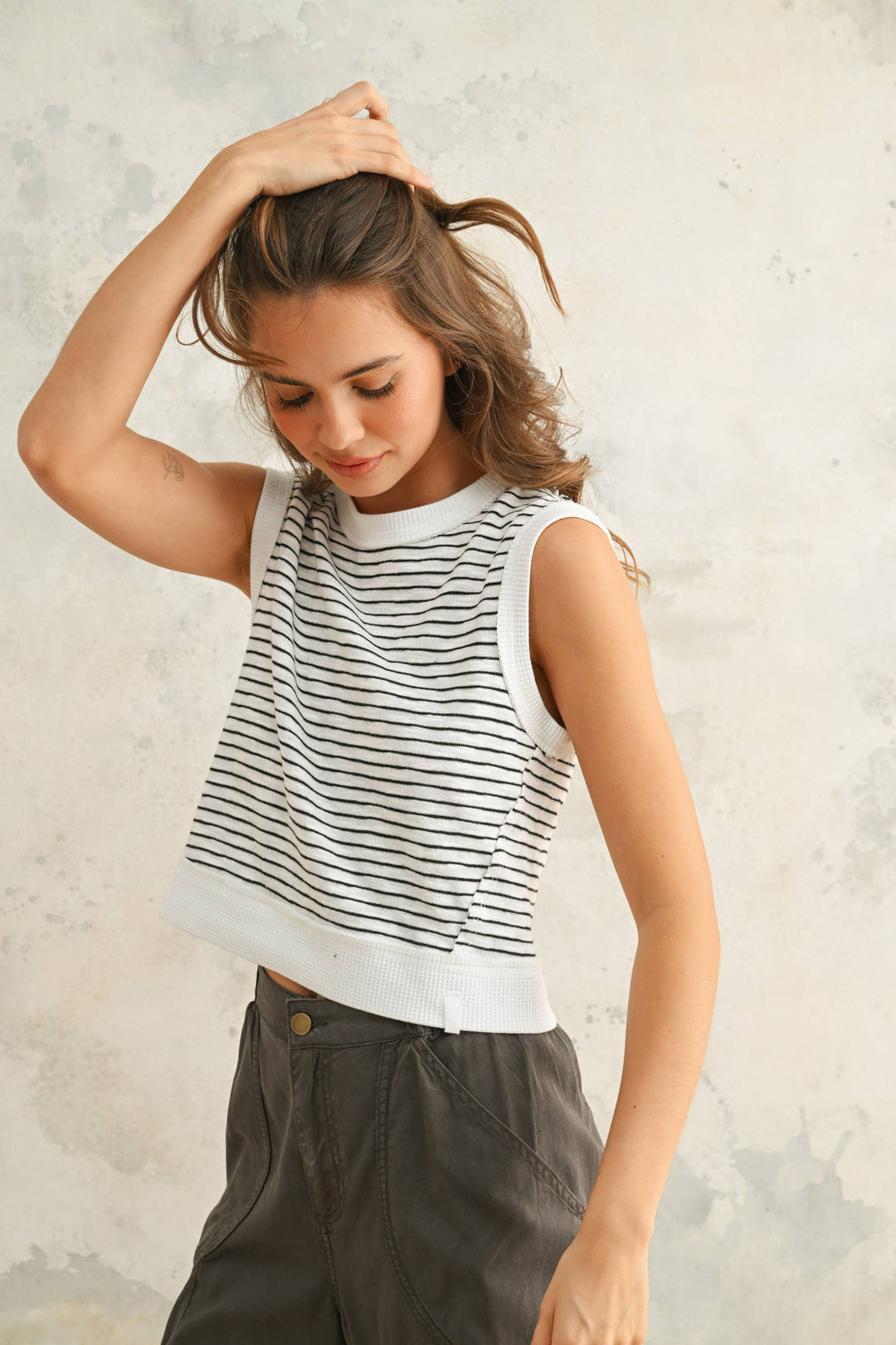 Miou Muse | Striped Top