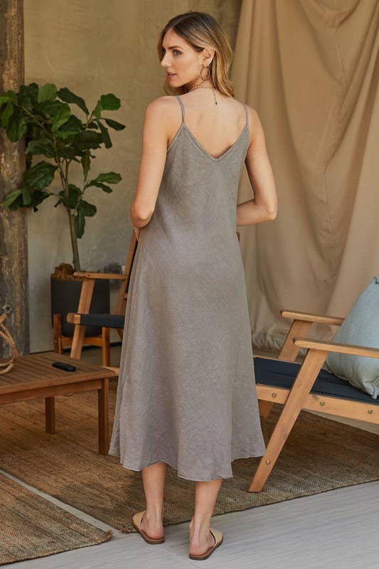 Milio Milano | Full Length Linen Slip Dress