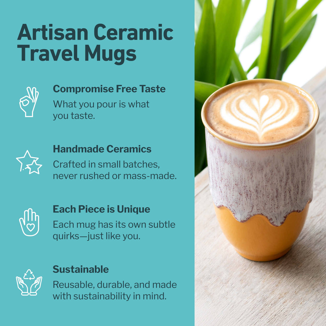 Nova Ceramics |  12oz Ceramic Travel Mug – Reusable & Stylish