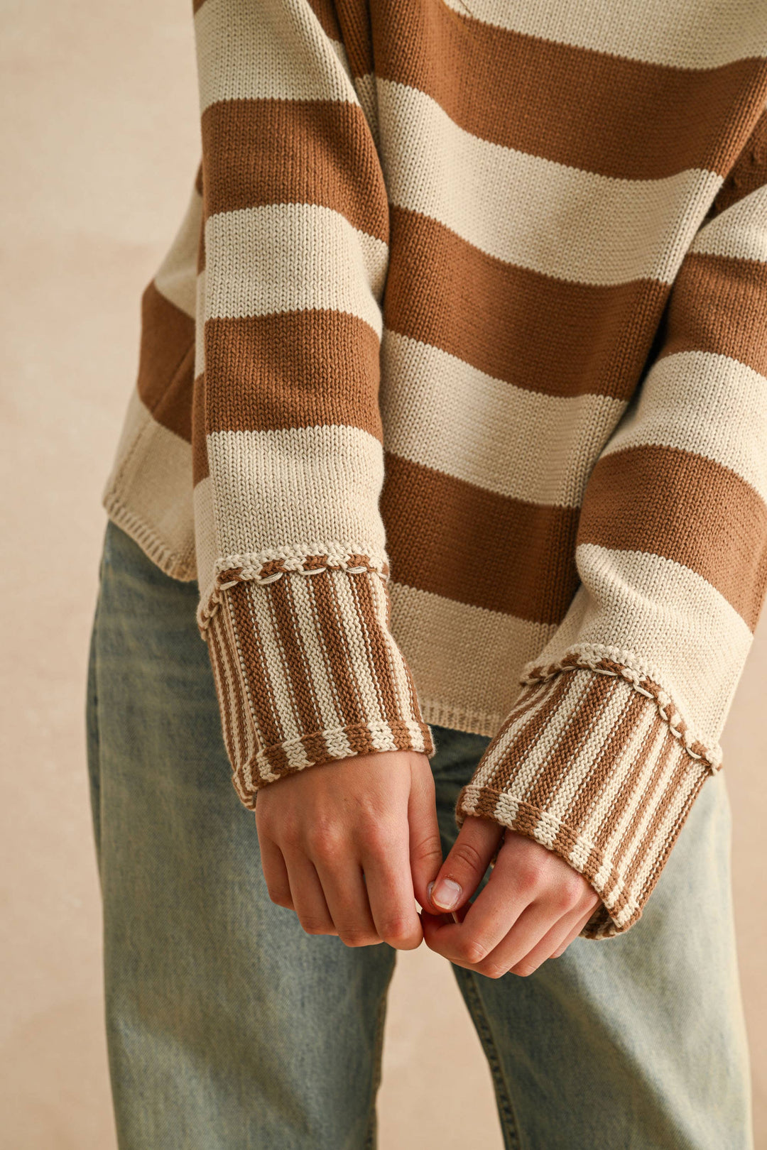 Miou Muse | Striped Sweater