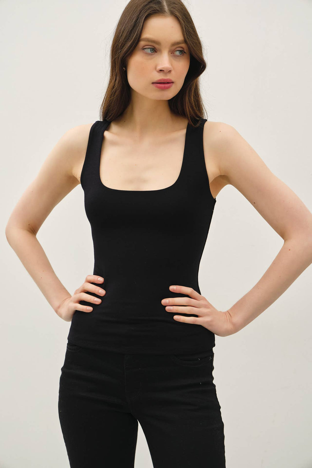 Be Cool | Basic Square Neck Tank