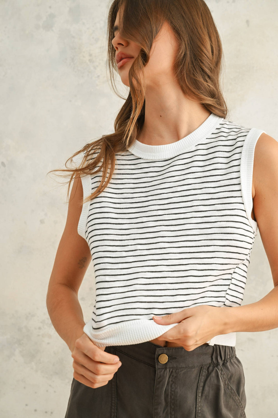 Miou Muse | Striped Top