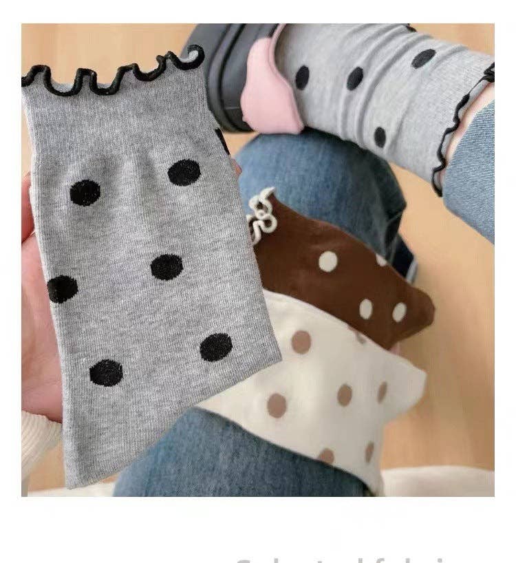 Sweetkama | Ladies Everyday Polka Dot Knit Socks