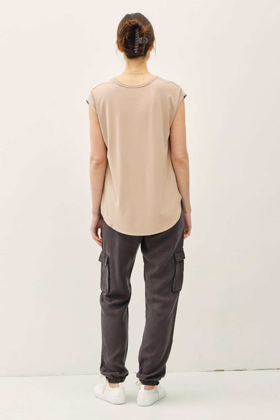 Be Cool | Bamboo Basic Scoop Neck Cap Sleeve Tee