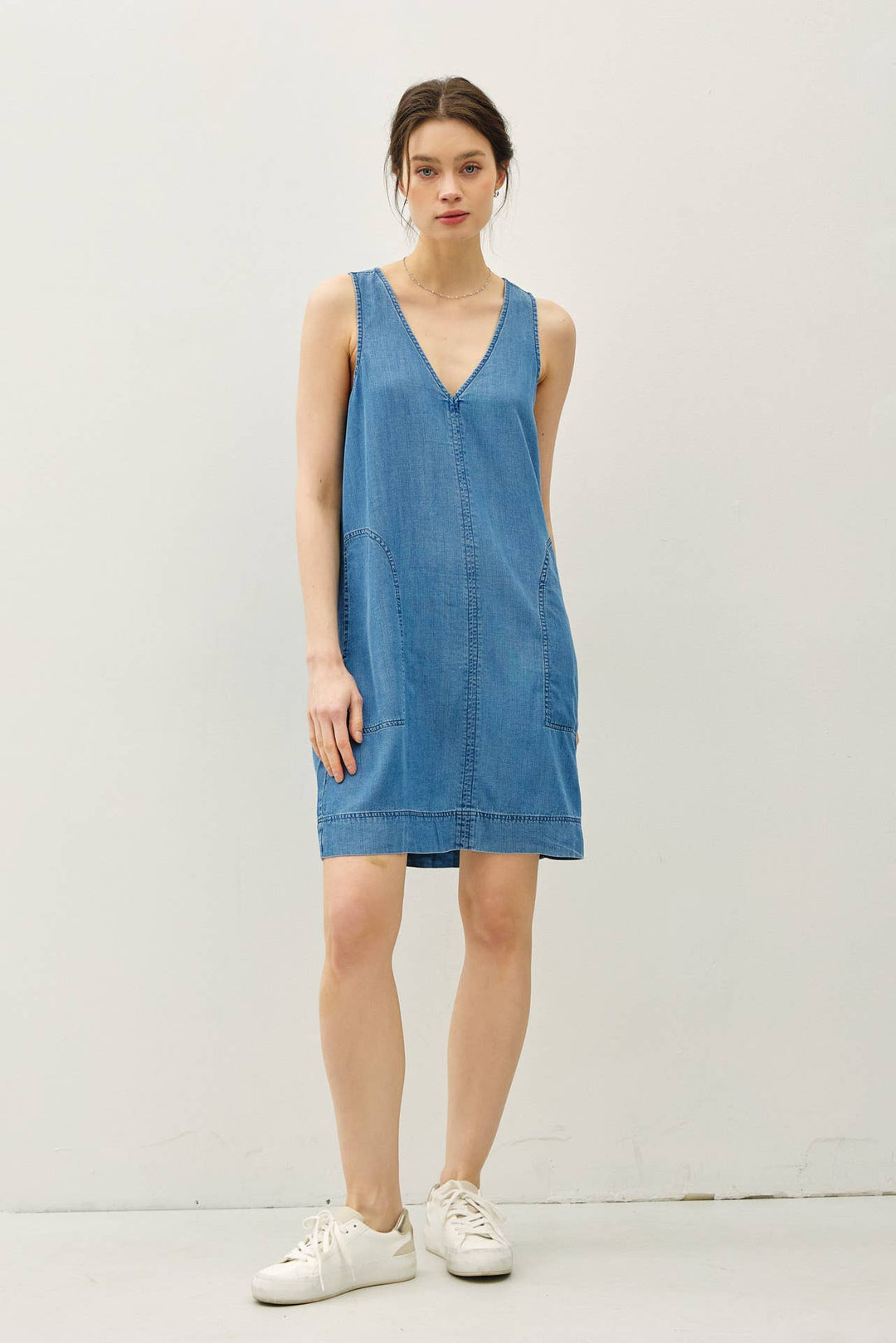 Be Cool | Denim look tencel tank dress