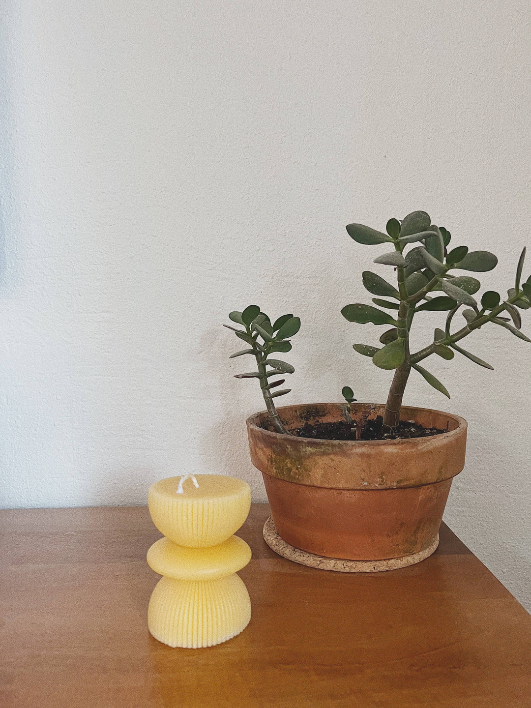 Whiskey + Wine | Fluted pillar candle no.1