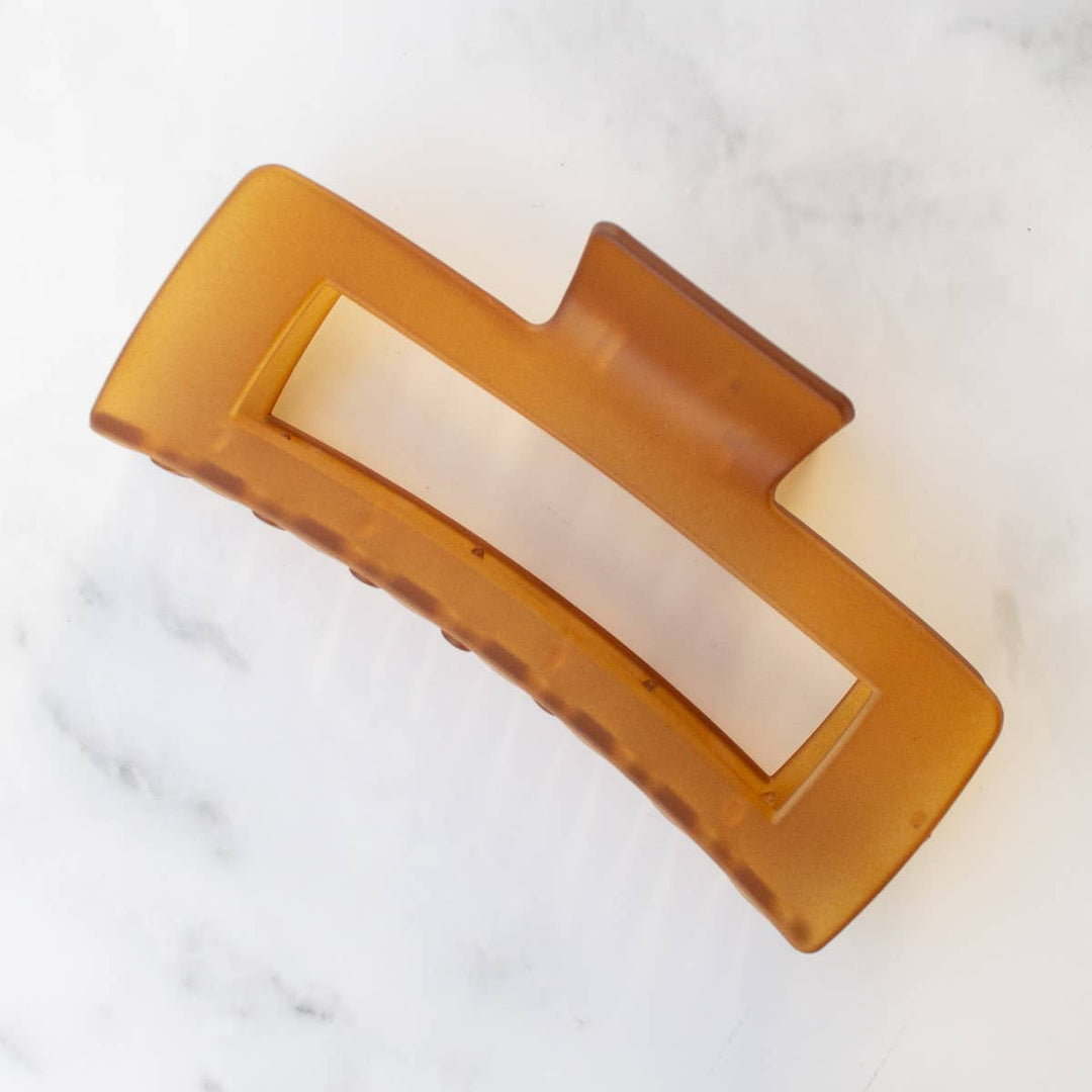 Tiepology | Jumbo Size 5 Inch Solid Long Square  Hair Clip