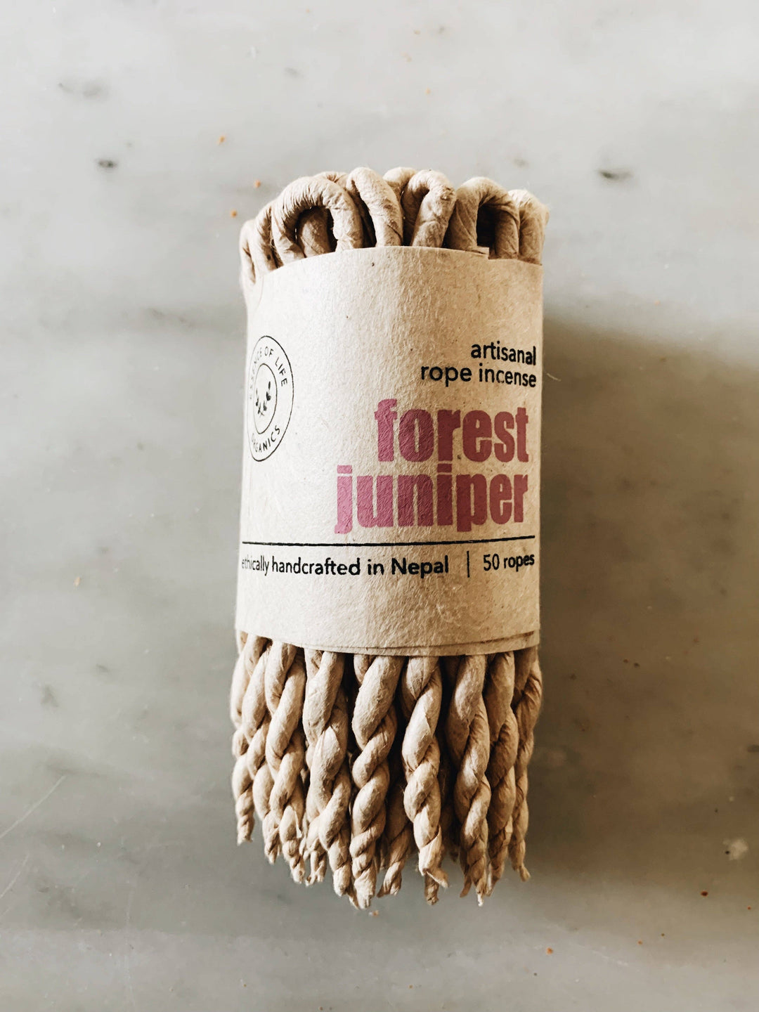 Essence of Life | Handcrafted 100% Artisanal Rope incense, Forest Juniper