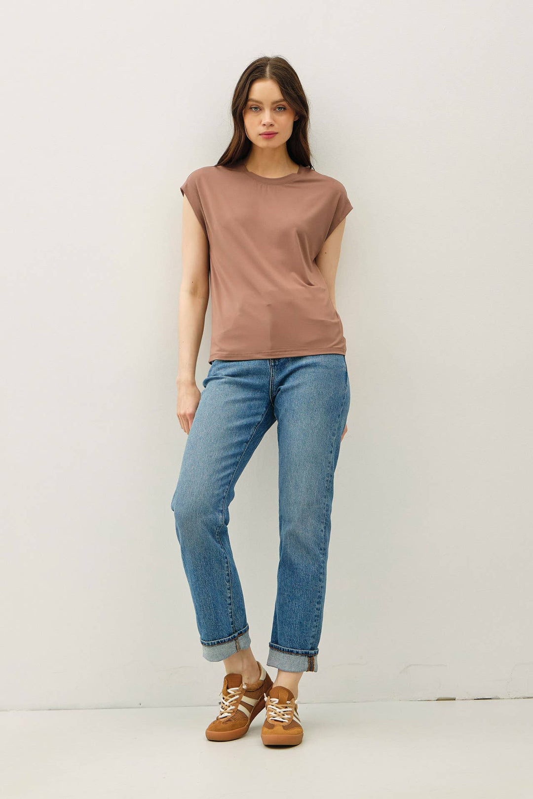 Be Cool | Bamboo Model Cap Sleeve Top