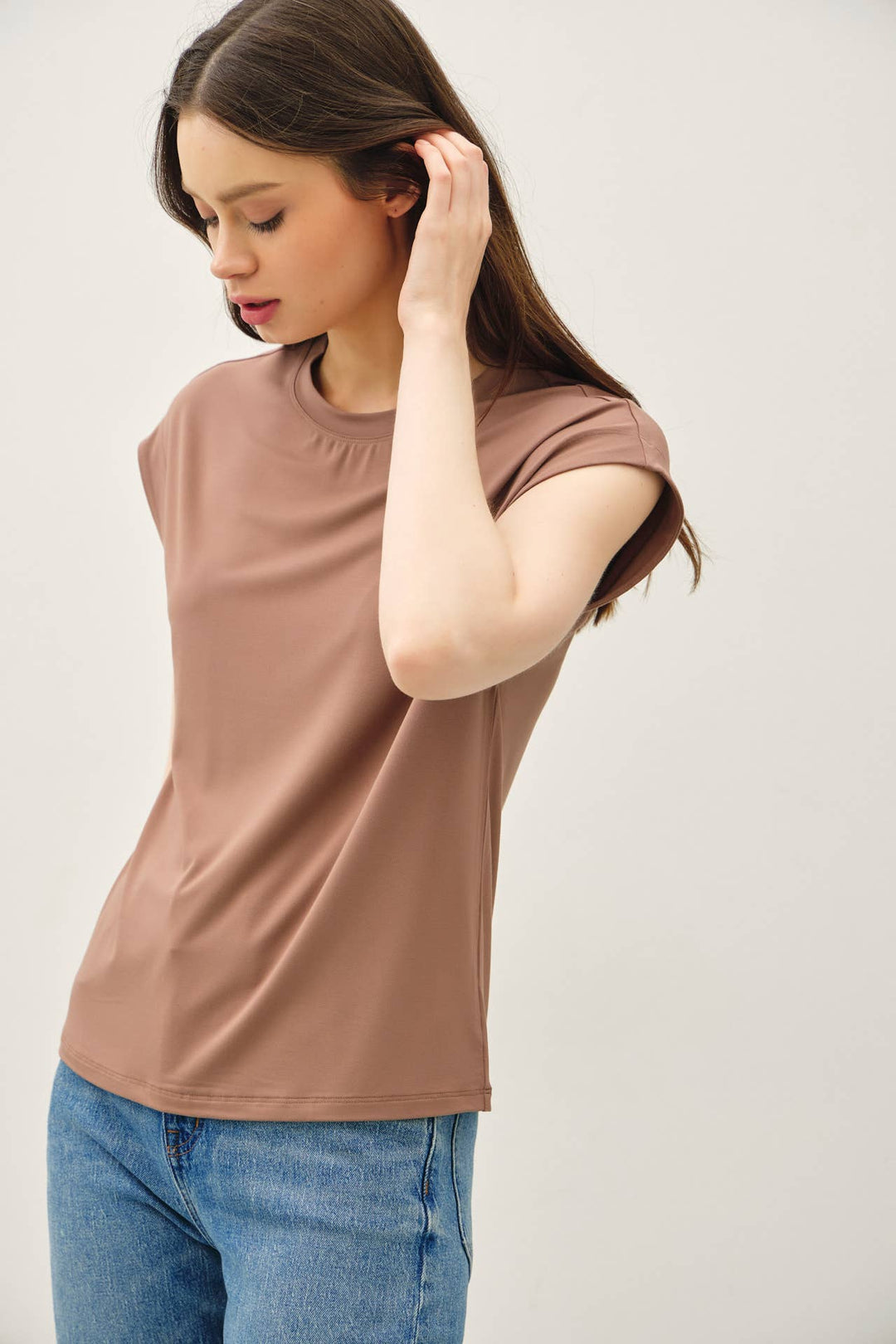 Be Cool | Bamboo Model Cap Sleeve Top