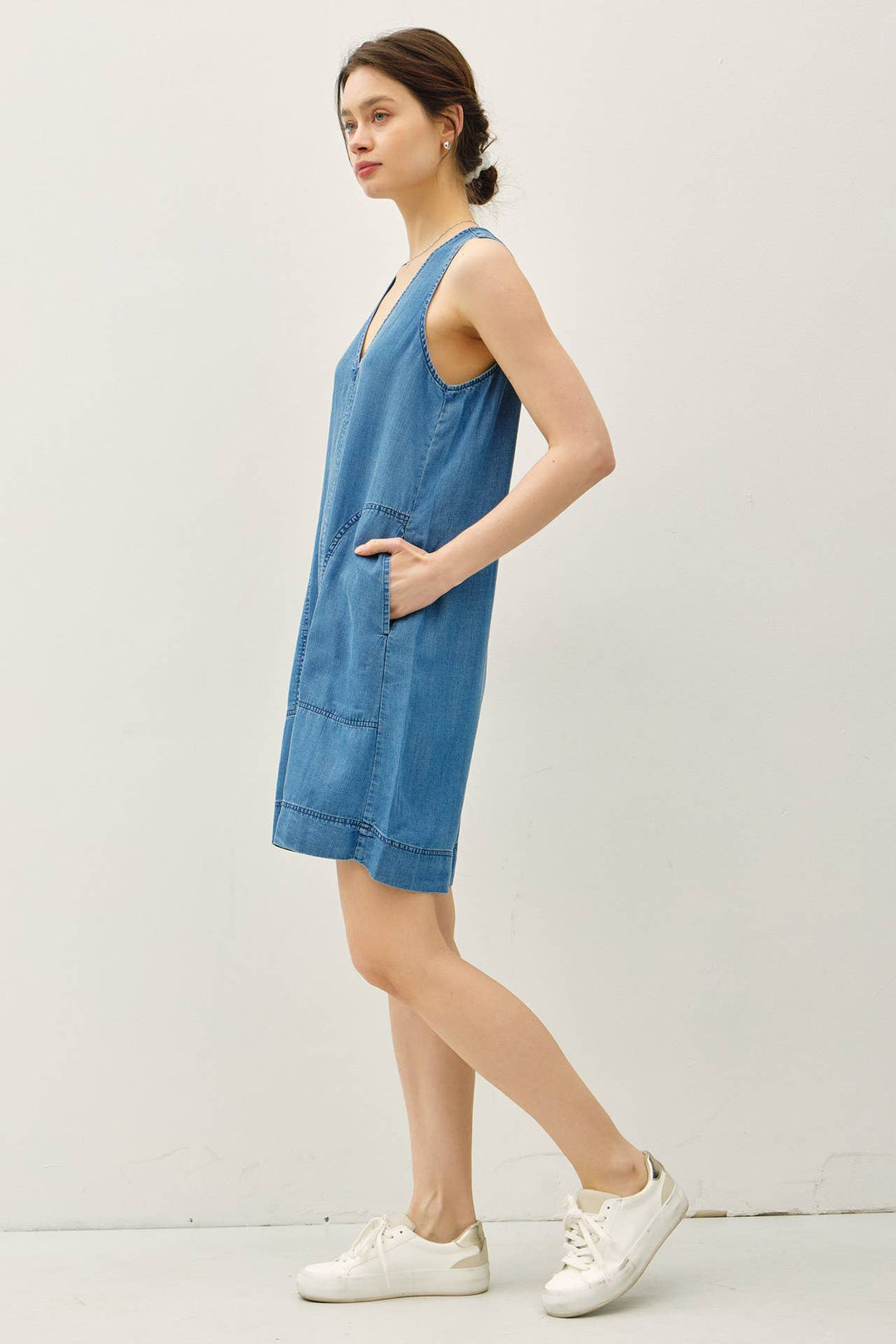 Be Cool | Denim look tencel tank dress