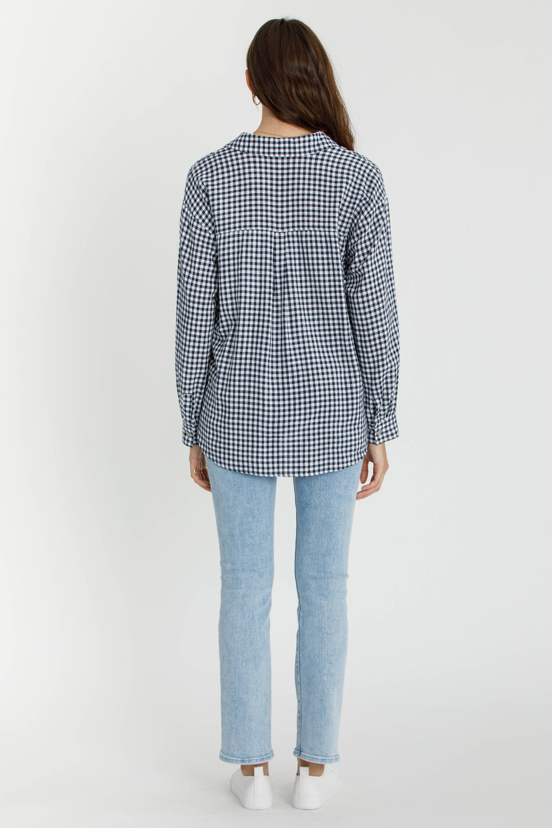 Be Cool | Gingham Long Sleeve Button Up Shirt
