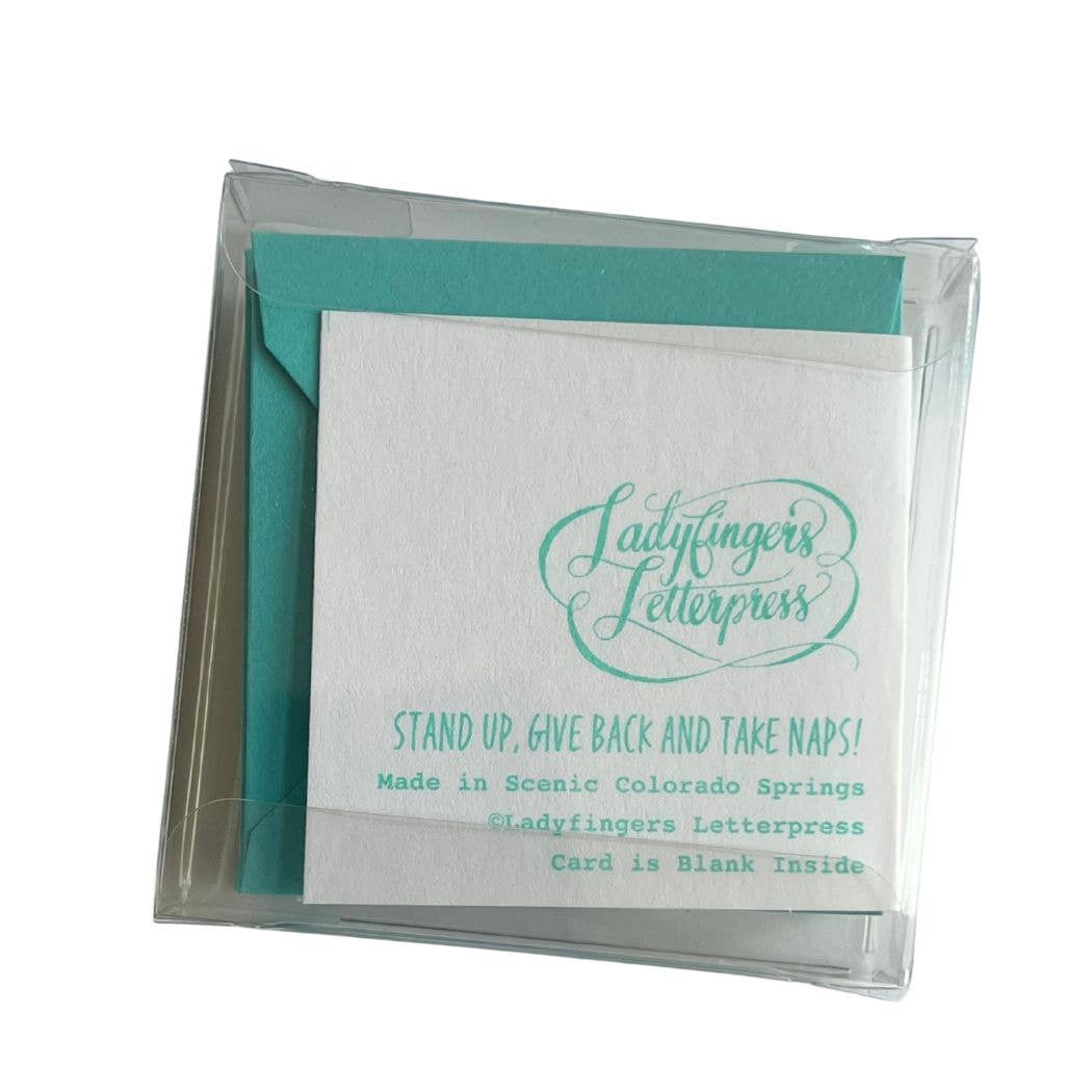 Ladyfingers Letterpress | Happy Birthday Text Tiny Card