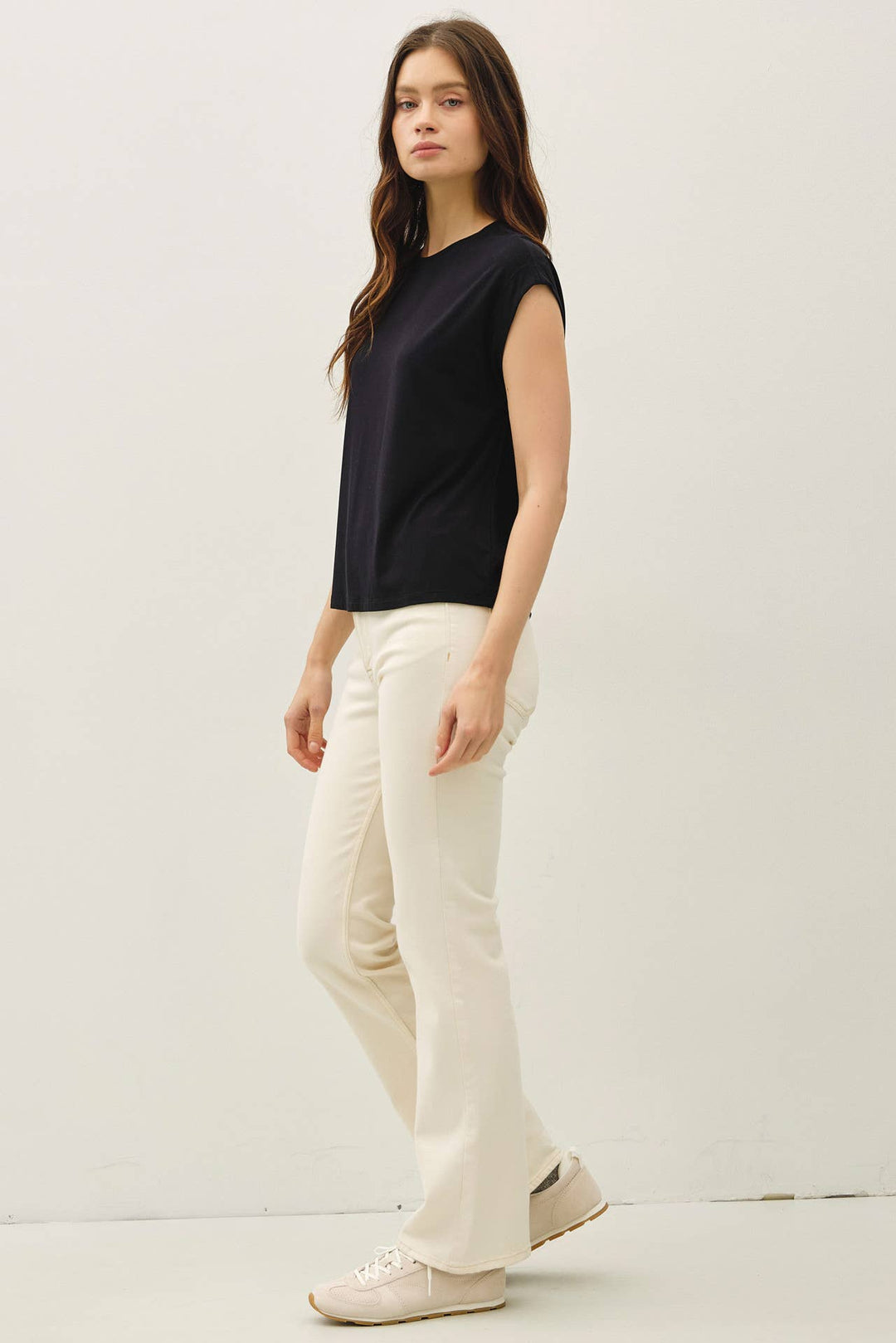 Be Cool | Bamboo Model Cap Sleeve Top