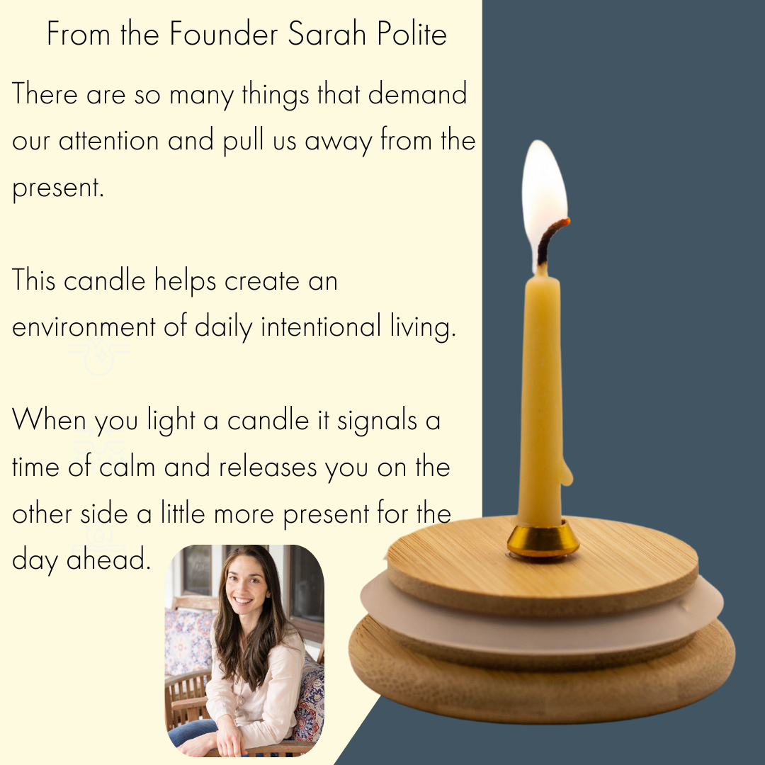 The Polite House | 20 Minute Beeswax Candle Set: Mindful (Set of 20)
