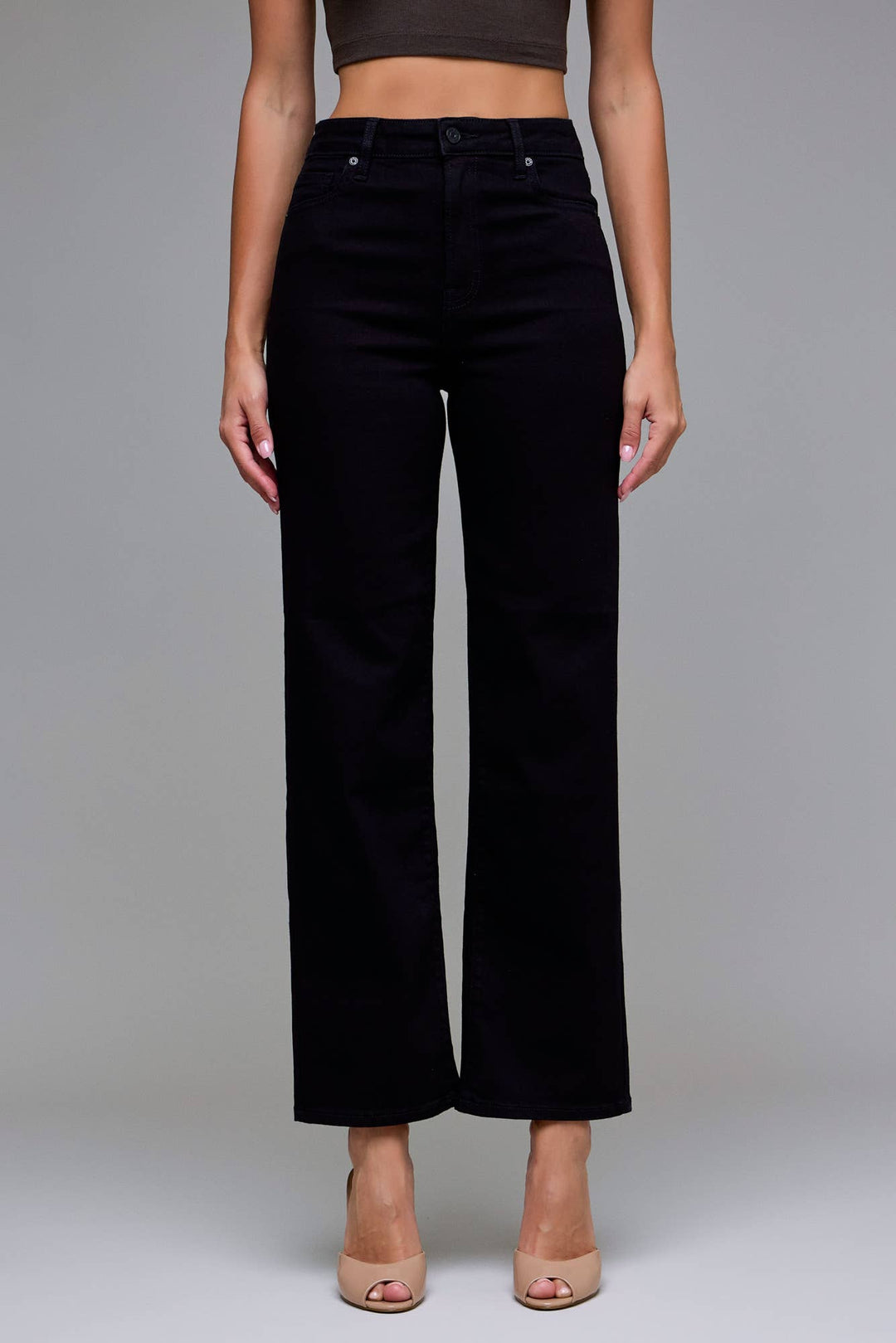 Hidden Jeans | Jet Black Clean Stretch Straight