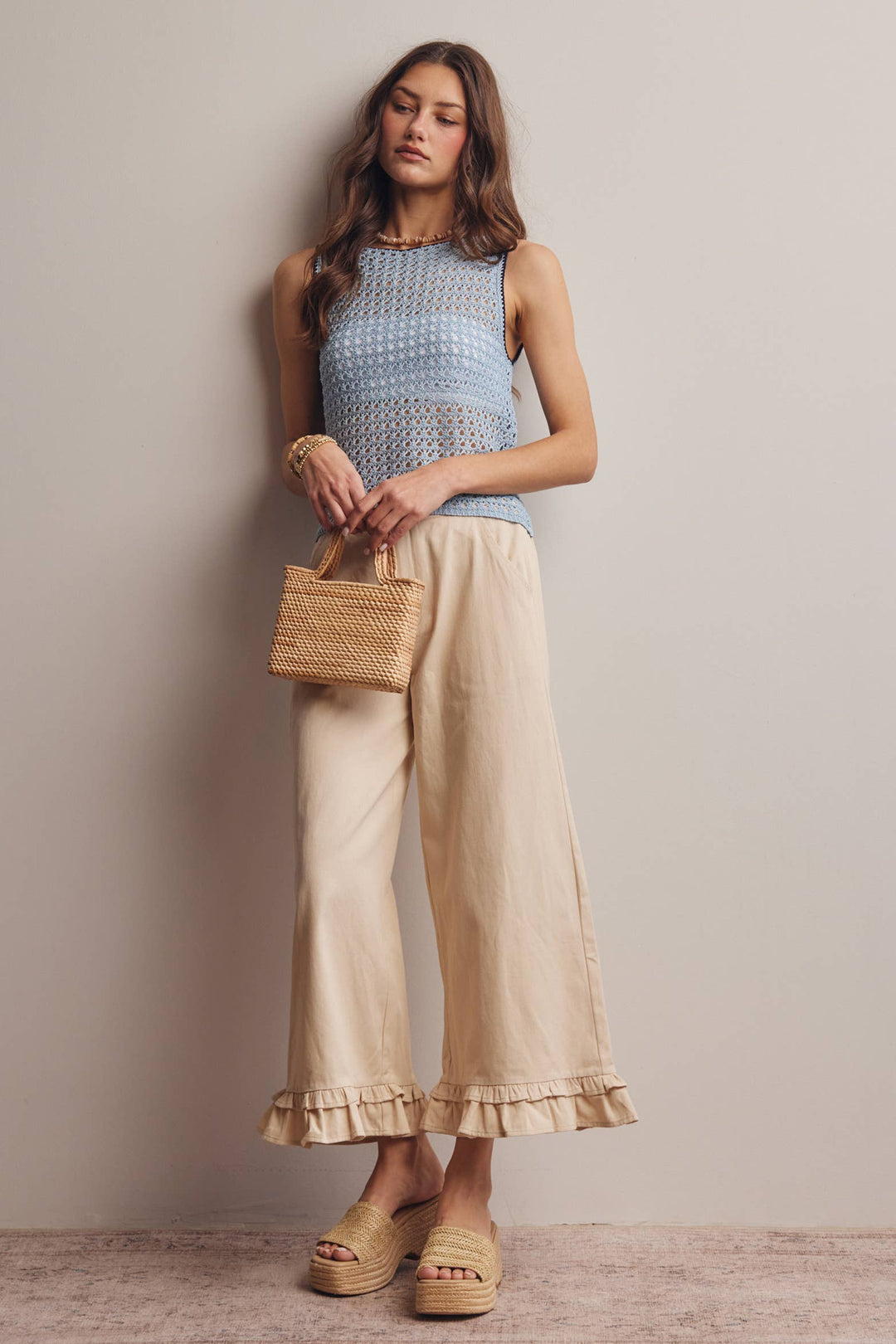 Forte | Sleeveless Crochet Knit Top